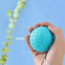 Bola de agarre redonda de silicona, Bola de entrenamiento de rehabilitación y relajación muscular de mano, dispositivo de agarre de silicona, Bola de masaje de silicona CGC1 - verde - Ver 8