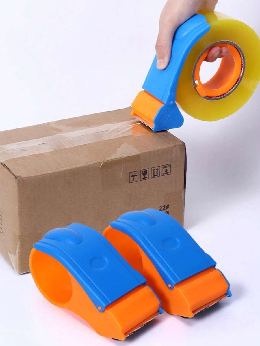 1pc/Tape Gun Tape Cutter Tape Packaging Machine, Metal Packaging Tape Dispenser Gun Box Sealing Machine ‌, Suitable For Household And Warehouse Box Sealing,Back To School,School Supplies,Office And Study Supplies/Tapes, Adhesives And Fasteners/Tape Cutters,Carton Sealer,Box Sealer - Multicolor - View 1