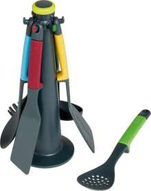 Casdon Joseph Joseph Elevate | Colourful Kitchen Utensil Set For Children Aged 3 Years &Amp; Up | Comes With Rotating Storage Stand! - 白色 - 查看 3