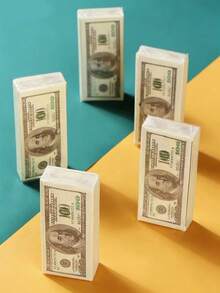 5pcs/Set Dollar Bill Pattern Napkins, High Quality Paper Towels - Use These Little Props To Add Fun To Your Kitchen Or Party. Ideal For Weddings, Birthdays, Party Decorations, Party Supplies, Holiday Decorations And Holiday Items. - Multicolor - View 5