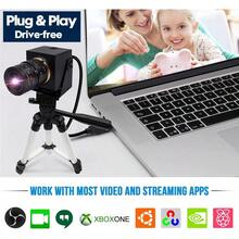 Cmara web USB 1080P con teleobjetivo de 5 a 50 mm, cmara de computadora Full HD de 100 fps 60 fps 30 fps para Windows  Linux Android - Cmara1080Pconlentede - Ver 8