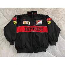 Unisex Racing Jacket For Adults In Retro Style Motorcycle Jacket Outdoor Outerwear - Đen A - Xem 1