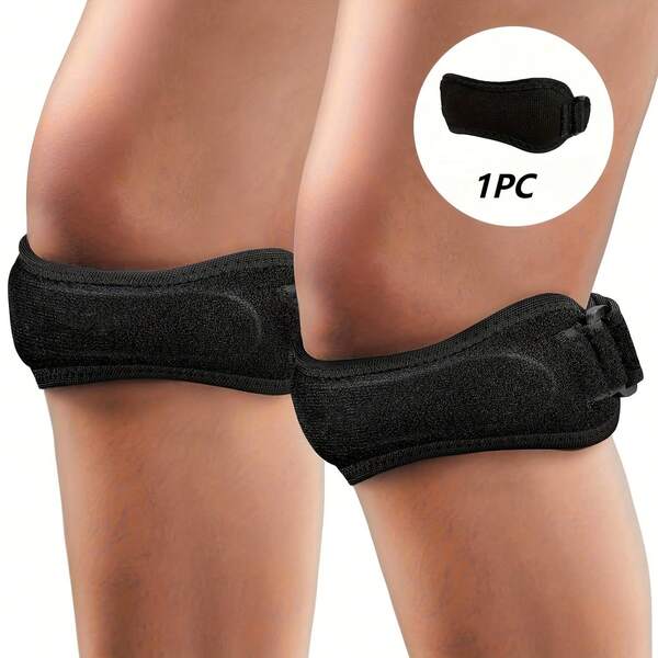 1pc Professional Patella Stabilizer Knee Brace, Unisex - Knee Support Equipment Suitable For Hiking, Football, Basketball, Running, Jumping, Tennis, Volleyball And Squats
