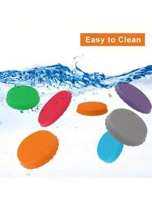 6pcs Reusable Silicone Soda Can Lids, Beverage, Juice Cans Sealer Or Protector Covers, Fit Standard Canned Drinks - Multicolor - View 5