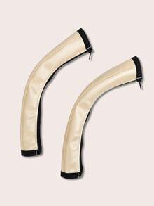 1 套黑色/棕色 PU 皮革婴儿车车把套，可拆卸防滑保护手柄，防流口水/防咬，可清洗且耐用，通用（包含 2 个 5.9 英寸 * 3.9 英寸套） - 彩色 - 查看 17