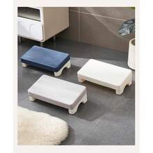 1pc Office Under Desk Footrest - PP Material Foot Rest Gadget | Non-Slip Bottom Perfect Fit | Relieves Fatigue From Long Sitting | Foot Stool Leg Support Pedal