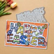 创意生日快乐金属切割模具，DIY剪贴簿相册和压花模板，贺卡制作工具，卡片纸切割工艺品，礼品卡制作模板模切。