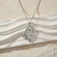 A Wealthy Feminine StyleLove At First Sight Necklace | Everlasting Heart Pendant | Hypoallergenic Fine Jewelry Clavicle Chain - Love at First Sight Heart Necklace - View 2