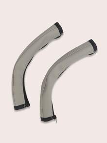 1 套黑色/棕色 PU 皮革婴儿车车把套，可拆卸防滑保护手柄，防流口水/防咬，可清洗且耐用，通用（包含 2 个 5.9 英寸 * 3.9 英寸套） - 彩色 - 查看 15