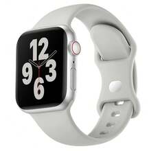 Soft Silicone Sport Band Compatible For Watch Bands Women Men, Waterproof  Strap Fits 38mm 40mm 41mm 42mm 44mm 45mm 46mm 49mm Watch Ultra 3/2/1 And Series 11/10/9/8/7/6/5/4/3/SE,42mm(Series321)/44mm/45mm/46mm/49mm,Rockash - 岩灰 - 查看 1