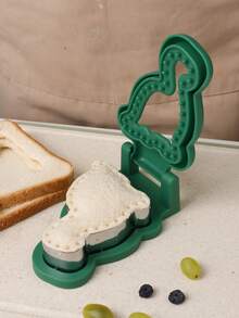 1 pieza Molde para cortar sándwiches con forma de dinosaurio de acero inoxidable, molde de bolsillo con borde de dinosaurio para pan, herramienta de horneado casero DIY, cortador de sándwiches tostados con forma linda, fácil de limpiar, herramienta de repostería, herramienta de corte creativa para pan y frutas - Multicolor - Ver 9
