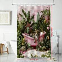 Shower Curtains - Pink - View 4