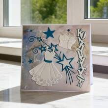 Creative Skirt Metal Cutting Dies, DIY Scrapbooking Album And Embossing Stencil, Greeting Card Making Tool, Card Paper Cutting Crafts ,Gift Card Making Template Die Cuts.