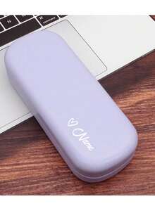 Customized Leather Eyeglass Case, Eyeglass Case For Women Man, Leather Glasses Case Hard Shell Sunglasses Case , Glasses Protection Case,4 Colors To Choose From, Including Purple, Black, Blue, Beige,Easy To Carry When Going Out, Suitable For School, Home, And Work,Students, Workers, And The Elderly Can All Use It, ,Colorful,Cute,Adorable,Funny,Kawaii,Y2K,Stylish,Unisex,Casual,Custom,Personalized,Unique,Customized,Ideal Gifts For Him,Ideal Gifts For Her,Her,Boyfriend,Girlfriend,Family,Friends,Children,For Anniversaries,For Valentine's Day,For Mother's Day,For Birthdays,For Children's Day,For Father's Day,For Graduation,For Weddings,For Housewarming - Multicolor - View 4