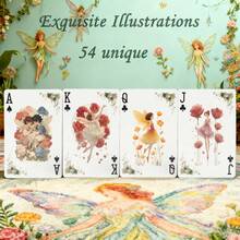 YFOPEN Fairy Playing Cards - 54-Piece Ultra HD Collectible Playing Cards, Vibrant Floral Pattern, Vintage Style, Perfect For Family Games, Halloween, Christmas Gifts, Family Game Cards | Vivid Card Design | Exquisite Card Art - Multicolor - View 6