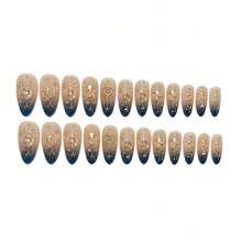 New Bohemian Tetragonal Nail Patch Almond Nail Patch - Y5-24片/盒[果凍膠+搓條] - 查看 4
