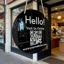 Custom Acrylic QR Code Sign, Acrylic Name Business Logo Sign, Custom Business QR Code Display, Light Up Sign, Storefront Acrylic Sign With QR Code For Store, Boutique, Salon, Spa, Office, Bakery, Coffee Shop, Restaurant, Gym, Studio, Storefront Acrylic Sign With QR Code For Store, Boutique, Salon, Spa, Office, Bakery, Coffee Shop, Restaurant, Gym, Studio - Multicolor - View 4