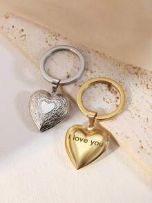 Personalized Photo Heart-Shaped Keychain, Customized Engraved Keychain, Retro Heart-Shaped Keychain, Photo Keychain, Memorial Keychain, Customized Love Photo Keychain, Pet Photo Keychain - Fashionable, Minimalist, Unique Personalized Gifts, Suitable For Christmas, Valentine's Day, DIY Birthday, Anniversary, Couples, Mother's Day, Wedding, Bridesmaid, Party, New Year, Best Friend Gifts - Multicolor - View 8