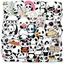 Pegatinas de panda para niños y adultos, lindas calcomanías de animales para portátiles, botellas de agua, equipaje, Icicrim lindas calcomanías de panda para regalos de panda, decoraciones de fiesta,(Panda) - Multicolor - Ver 2