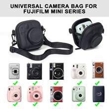 Protective Case Suitable For Insta X Mini 12/11/Mini 9/Mini 8/Mini 7s/Mini 90/Mini 70 Cameras - Shockproof Hard Shell Carrying Bag With Detachable Adjustable Shoulder Strap