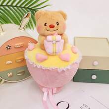 Búp bê nhồi bông hình bó hoa gấu bông đáng yêu 15,75 inch - Búp bê nhồi bông tỏ tình, Gối gấu bông màu be siêu mềm mại và bông xốp, Quà tặng Ngày lễ tình nhân/Ngày thiếu nhi/Lễ hội Thất Tích, Lựa chọn hoàn hảo cho bạn gái, Gối trang trí nhà/văn phòng. - Nhiều màu - Xem 10