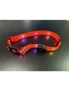 1pc LED Illuminating Colorful Pet Collar/Leash, USB Rechargeable Pet Leash, PVC Coated Webbing, Glow-In-The-Dark Dog Collar, AAA Grade High Brightness Light Source, Eye-Catching Yet Non-Dazzling, Stable Light Source, Clearly Visible, Prevent Car Accidents/Prevent Getting Lost/Prevent Scaring