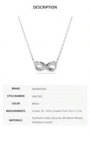 SWAROVSKI Hyperbola Solid Color Women's Necklace 5687265 - 5687265 White - View 5