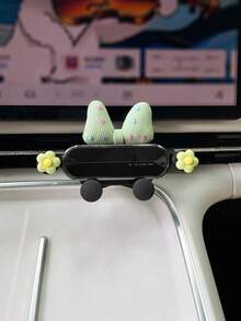 Cartoon Flower Car Phone Holder, Creative Bow Tie Car Air Vent Mount Bracket, Women