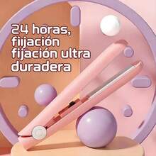 ¡Oferta de Año Nuevo! Miniplancha y rizador de pelo para mujer, pinza compacta para flequillo de doble uso, herramienta portátil para peinar el cabello, colores bonitos. - Multicolor - Ver 4