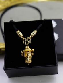 1pc Chinese Palace Style Pendant Necklace, Suitable For Everyday And Formal Occasions, Gift For History Enthusiasts, Cultural Souvenir, Elegant Design, Accessory, Iconic Item, Fashionista Choice - Chinese Palace Necklace - View 5