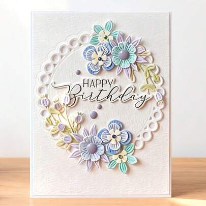 1pc Circular Flower Metal Cutting Die | Multipurpose Craft Tool, Ideal For Scrapbooking, Albums, Cards And Home Decor, Perfect For DIY Crafts