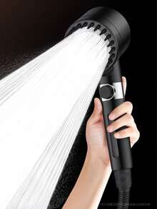 High Pressure Shower Head, Black Rainfall Shower Head With Handheld Shower Head, Filtered Shower Head With Strong Water Flow, Suitable For Dry Skin And Hair