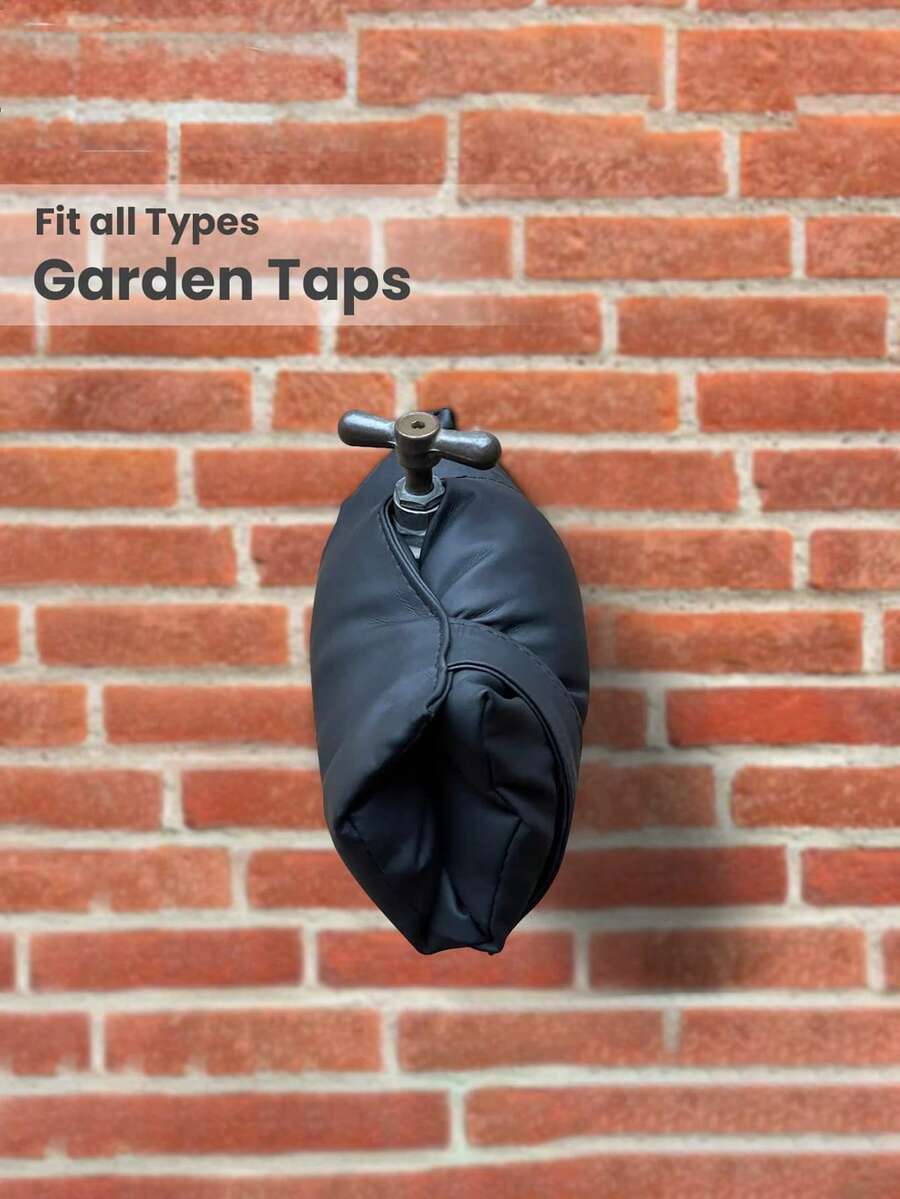 1/2pcs Cold-Resistant Outdoor Freeze Protection Cover - Suitable For US/EU Rooms, Thick Fabric Insulation, Easy Installation, Anti-Freeze Protection, Insulation Cover For Rural Pipe Safety, Classic Design, Reinforced Rigid Material, Essential For Home Maintenance, Temur Outdoor Room - Multicolor - View 1