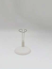 1pc Adjustable Doll Stand, Doll Display Holder Suitable For 12-15cm Teddy Bears & Figurines, Black Color With White Base, Portable Photography Prop, Keeps Dolls Standing, Multi-Angle Fixation + Plush Doll Storage (Doll Not Included) - White - View 12