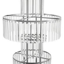 5-Tier Crystal Wedding Flower Stands, 2 Pcs 110 Cm/ 43.3  Inch Gold Vases Centerpieces With 11-Inch Diameter Base, Crystal Vases For Centerpieces, For Wedding Reception Birthday - Silver - View 11
