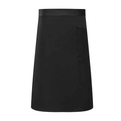 一件舒适中长款半身围裙，抗皱，带前口袋，适合所有季节，休闲百搭