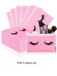 10pcs/30pcs/60pcs Eyelash Care Bags, Eyelash Packaging Bags, Cosmetic Bags, Eyelash Zipper Cases, Travel Care Accessories Makeup Bag - Multicolor - View 12