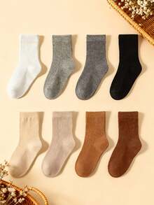 4 par slumpmässiga strumpor för barn, fredskärlek handgestsstrumpor, roliga meme-designsstrumpor, roliga alla hjärtans dag, virala strumpor, Gen Alpha slang streetwear estetiska strumpor, Y2K handtecken casual strumpor, tillbaka till skolan vardagliga urbana modestrumpor för tonåringar - Multifärgad - Visa 8