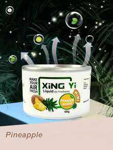 Premium Scented Car Air Freshener In Wooden Jar- Long-Lasting Aromatherapy For Vehicles, Homes & Offices, Choose From 11 Scents, Natural Balm & Compressed Tablet, Lasts Up To 60 Days:Pineapple/Green Apple/Vanilla/New Car/Strawberry/Cherry/Hami Melon/Litchi/Peach/Sweet Melon/Shangri-La - A - View 19