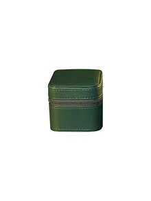 Premium Pu Leather Handmade Single 1 Watch Storage Box For Men For Women Travel Display 1 Watch Case Jewelry  Handcrafted Watch Organizer Square Shape (Green),38475390 - Nhiều màu - Xem 1