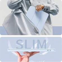 Compatible With Ipad 11 Generation Tablet Protective Cover,IPad A16 Case,Matte TPU Soft Shell Shockproof/Anti Drop/Simple/Casual/Hot Selling IPad Folding Tablet Cover Tablet Protective Cover,IPad Case,Compatible With Ipad 10th Generation Protective Case, IPad 8th Generation 10.2-Inch, IPad 9th Generation 10.2-Inch, IPad Air11 Tablet Protective Case - Baby Blue - View 7