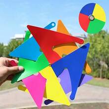 1 Set Outdoor 8-Leaf Windmill Spinner, Hanging Rotator, Outdoor Decor Wind Vane, Suitable For Yard, Garden, Scenic Area, Lawn And Gardening > Outdoor Decor (10PCS Windmill + 10M Rope)