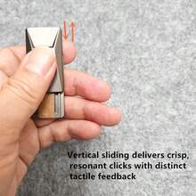 EDC磁性卡车玩具：拍打滑块+垂直滑动带音效 | 互动金属套装，提升专注力，男士办公桌礼物 - 彩色 - 查看 11