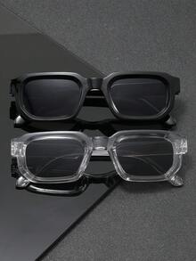 1-6pcs Men Classy Aesthetic Vintage Cool Personality Modern Simple Style Fashion Eyeglasses For Outdoor Travel Daily Life Street-Photography Musical Festival Outdoor Casual Activities Driving Camping Accessories - Multicolor - View 18