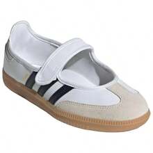 Adidas Samba Jane White Black Gum Women's JR1402 - Black and White - View 9
