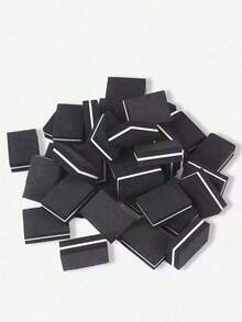 50pcs/Set, Black, 180/100 Grit, High Elasticity Foam Blocks, Mini Tofu Shape, Double-Sided Nail File And Polishing Block, Suitable For Women, Home Use And Salons (Optional Quantity: 2/10/50/100/200/300/400pcs) - Multicolor - View 7