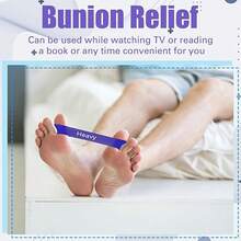 一套紫色渐变手指阻力带 | 拉伸、鼠标手和脚趾阻力训练，中等阻力，硅胶材质 - 彩色 - 查看 3