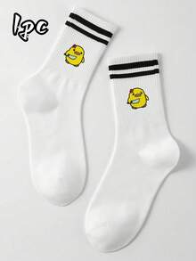 Couples Socks, Unisex Sports Style Socks, Durable Mid-Calf Socks For Men And Women, Suitable For Holidays, Parties, Gifts, Christmas, New Year, Valentine's Day - Multicolor - View 11