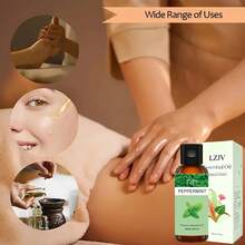 LZJV 100毫升/3.4盎司，30毫升/1.0盎司薄荷精油扩香器，薄荷精油，按摩油，家居香氛扩香器，家居香氛，面部护理，节日理想礼物 - 薄荷味道 - 查看 6