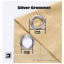 Blackout Curtains WPM Triple Weave Mustard Yellow, 42x63 Inch - Room Darkening Thermal Insulated Grommet Drapes For Bedroom & Living Room 2 Panels - 如圖94 - 查看 3